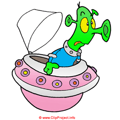 Alien Ufo Clipart-Bild kostenlos