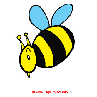 Biene Clipart Bild kostenlos