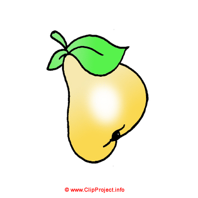 Birne, Obst Clipart Bild kostenlos