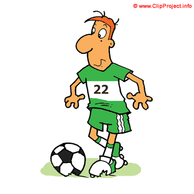 Fußball Stürmer Clipart Bild kostenlos