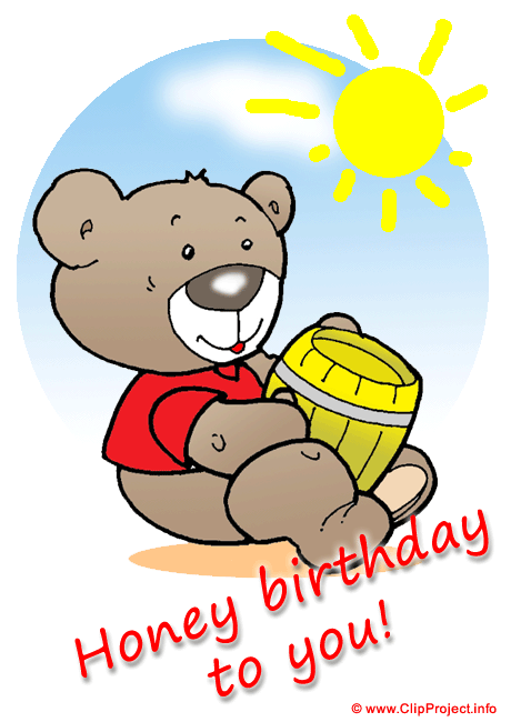 Lustige Geburtstagskarten Gratis Herunterladen Party Clipart Honig Clipart Teddy Clipart