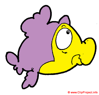 Cartoonfisch Clipart Bild kostenlos