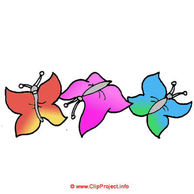 Schmetterlinge Clipart zum Valentinstag