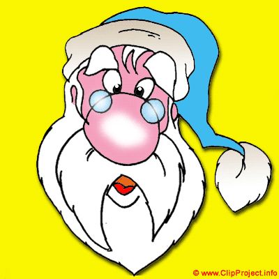 Weihnachtsmann Clipart im Cartoonstil zu Weihnachten