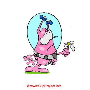 Alien Baby Clipart-Bild