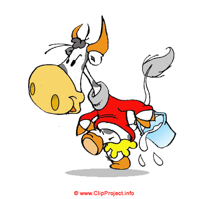 Cartoonfigur Kuh Clipart Bild kostenlos