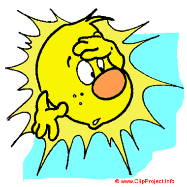Funny sun / Sonne / Free Clipart Gif kostenlos