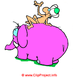 Pink, Elefant / Clipart Gif