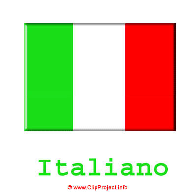 Fahne Italien, Cli Art kostenlos