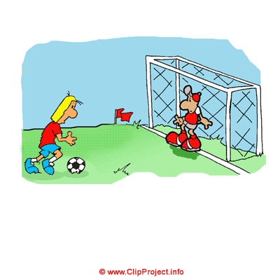 Freistoß Fußball Cartoon