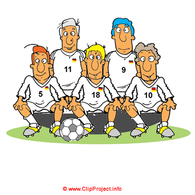 Fußballteam / Fußballmannschaft Clipart