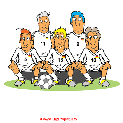 Fußballmannschaft Clipart Fußbalteam kostenlos