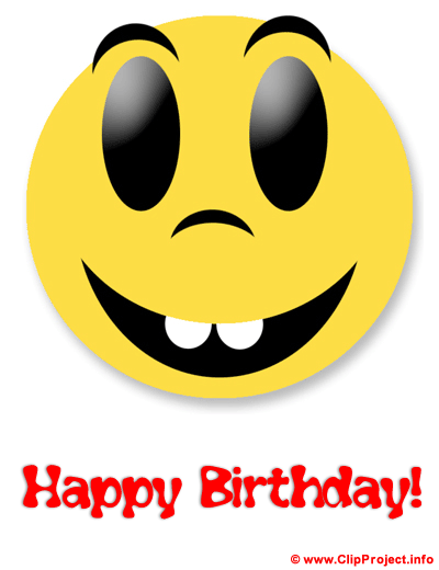 Funny Smile Einladung zum Geburtstag Clipart