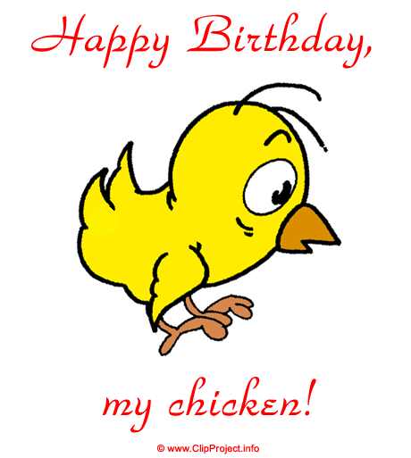 Geburtstag Pic. Küken Clipart zum Geburtstag