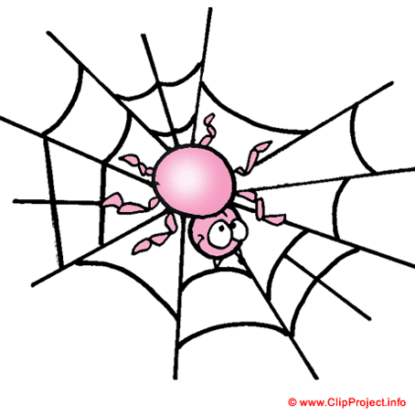 Spinne Clipart free zu Halloween