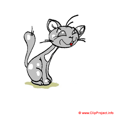 Grey cat / Graue Katze / Clipart Free Gif