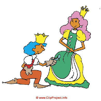 Prinz und Prinzessin / Märchen clipart kostenlos