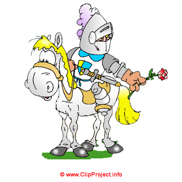 Ritter und Pferd / Märchen clipart kostenlos