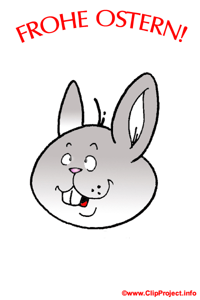 Kaninchen Cartoon zu Ostern