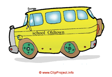 Schulbus Clipart kostenlos