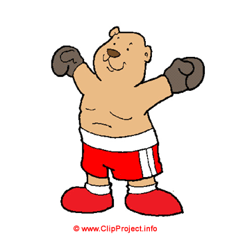 Boxing bear / Boxen / Sport Clipart kostenlos / Olympische Spiele