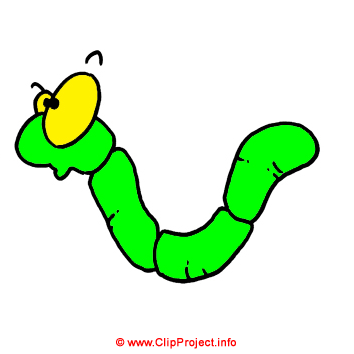 Wurm Clipart Bild kostenlos