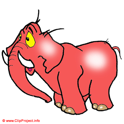 Cartoon Elefant Clipart Bild kostenlos
