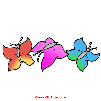 Schmetterlinge Clipart Bild kostenlos
