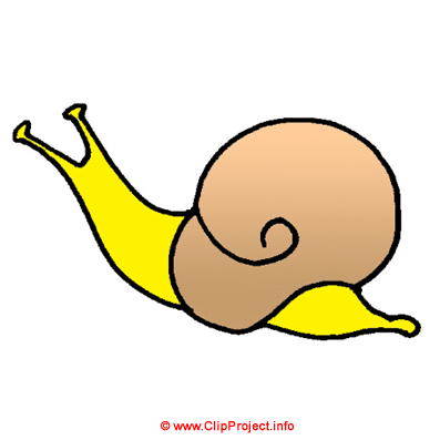 Cartoon Schnecke Clipart Bild kostenlos