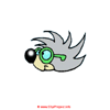 Igel mit Brille Clipart-Bild kostenlos