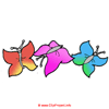 Schmetterlinge Clipart-Bild kostenlos