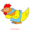 Huhn auf dem Bauernhof Clipart-Bild kostenlos