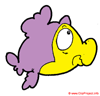 Cartoonfisch Clipart-Bild kostenlos