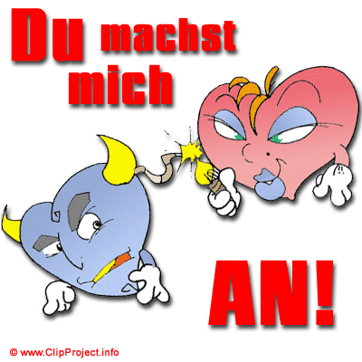 Du machst mich an! Clipart zum Valentinstag