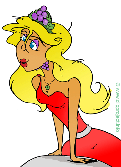 Prinzessin Clipart-Bild Weinkönigin kostenlos