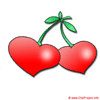 Herzkirschen Bild Clipart