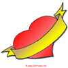 Herz zum beschriften Clipart-Bild