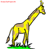 Giraffe Cartoon Bild gratis